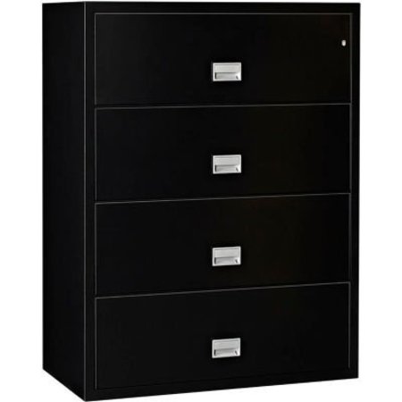 PHOENIX SAFE INTERNATIONAL Phoenix Safe Lateral 38" 4-Drawer Fire and Water Resistant File Cabinet, Black - LAT4W38B LAT4W38B